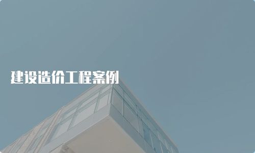建設造價工程案例